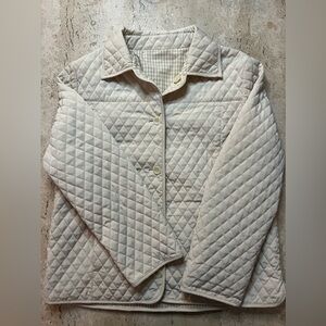 Utex Cream Quilted Jacket